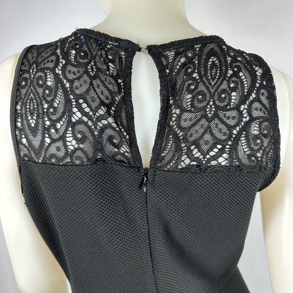 She & Sky Sleeveless Black Dress with Crochet Detail (size L) NWT - Picture 6 of 6